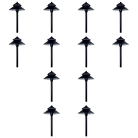 CDPA77 4x/8x/12x Package 3W 12V AC/DC Low Voltage Hexagon Umbrella Hat 5CCT Integrated LED Aluminum Path Light