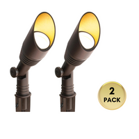 SPAA01 Integrated Mini Aluminum Spotlight Low Voltage Outdoor Lighting Package of 2 and 6