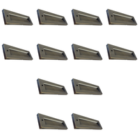 Outdoor Landscape Lighting LED 12V Low Voltage STBCC18 4x/8x/12x Package 3CCT 3W LED Cast Brass Outdoor Horizontal Modern Step Light 12V Low Voltage Lighting Natural Brass 12 Pack