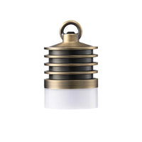 HLSL01  Calvo Low Voltage Brass Yellow Cylinder Pendant 4.5W 2700K Integrated LED Aluminum Light Hanging Patio Light