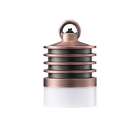 HLSL03 Calvo Low Voltage Red Bronze Cylinder Pendant 4.5W 2700K Integrated LED Aluminum Light Hanging Patio Light