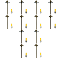 Outdoor Landscape Lighting LED 12V Low Voltage PLB03 4x/8x/12x Package LED 12V Low Voltage Pathway Lights Outdoor Landscape Lighting Fixtures 3W 3000K Bulb 12 Pack