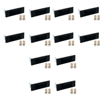 STBP03 Tulay Black Louvered Brass Step Light 4x/8x/12x G4 2W Dimmable 2700K Package Low Voltage Outdoor Lighting
