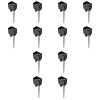 STB22 4x/8x/12x Package 3W 3000K 240LM Cast Brass LED Mini Step Light with Stainless Steel Stake 12V Low Voltage Landscape Lighting