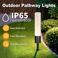 ALP55 Low Voltage Landscape Lighting Pathway Lights Package, 6W 300LM Landscape Lights 3000K Warm, IP65 Waterproof, Aluminum Outdoor Landscape Path Lights