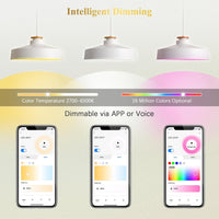 RGBCW MR16 5W Smart WIFI LED Light Bulb 4 Pack, Energy Saving RGBCW Color Changing 12V Outdoor LED Bulb Compatible with Alexa, Google Assistant, and Siri
