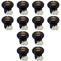 UNB06 4x/8x/12x Package Cast Brass 12V Low Voltage Round Grill LED In-Ground Well Light IP65 Waterproof with 5W 3000K Bulb