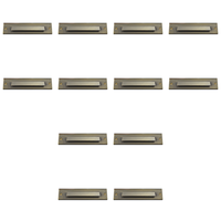 STB16 4x/8x/12x Package 2W LED Cast Brass 12V Low Voltage Surface Mounted Slim Horizontal Outdoor & Indoor Step Light