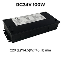 TSDC01 12V/24V DC Low Voltage Dimmable Transformers UL Listed LED Driver Outdoor Rated