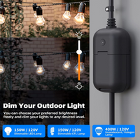 Outdoor Smart Plug 15A Wi-Fi Outlet Timer Compatible with Alexa and Google Assistant IP66 Waterproof