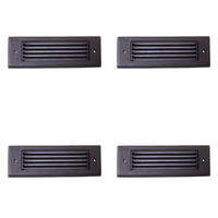 Outdoor Landscape Lighting LED 12V Low Voltage STBCC17 4x/8x/12x Package Cast Brass 1W-4W 3CCT Adjustable LED Outdoor Step Light 12V Low Voltage Lighting Dark Brass 4 Pack