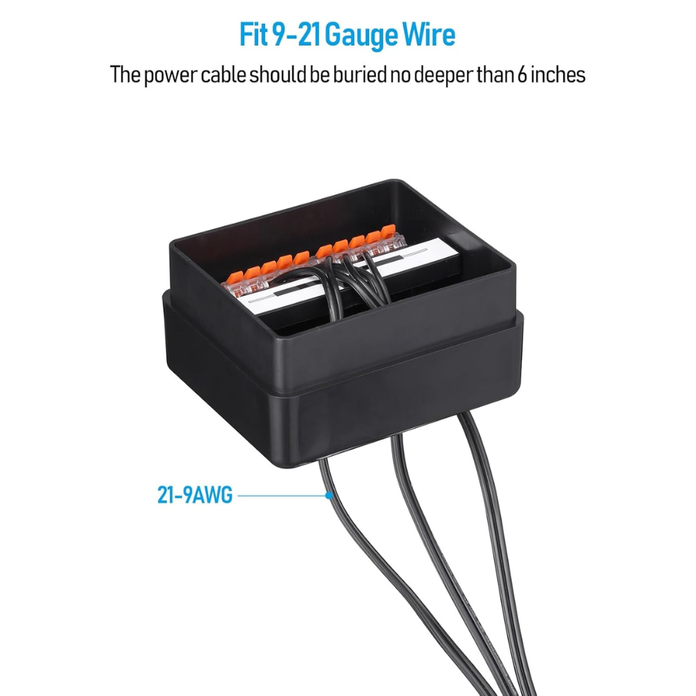 10-Way Low-Voltage Junction Box Multi Zone Central Hub 12-15V AC/DC Fi