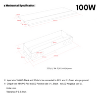 TSDC01 12V/24V DC Low Voltage Dimmable Transformers UL Listed LED Driver Outdoor Rated