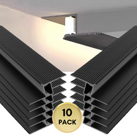 AC18 Suspended Ceiling Z-Type Aluminum Channel with 3.3FT/1M For Max Inner 13.8mm Width LED Strip Lights Pack of 6/10