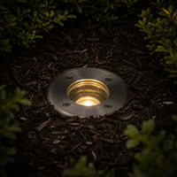 Outdoor Landscape Lighting LED 12V Low Voltage UNS02 4x/8x/12x Package Waterproof In-Ground 12V Low Voltage LED Underground Light Landscape Lighting with 3W 3000K Bulb
