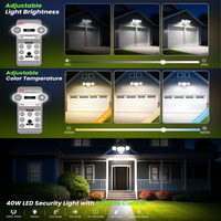 MLW2 Impermeable 20W LED Luces de inundación de seguridad para exteriores con sensor de movimiento