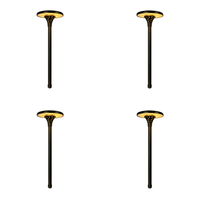 Outdoor Landscape Lighting LED 12V Low Voltage PLB28 4x/8x/12x Package Outdoor Garden Pathway Light | 12V Low Voltage Brass Path Light 4W 3000K LED 4 Pack