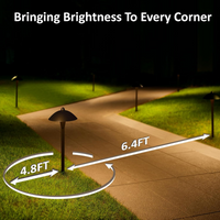 ALP16 Paquete de 6 luces LED para caminos de paisaje de 5 W, luces de camino con iluminación lateral de bajo voltaje de 12 V