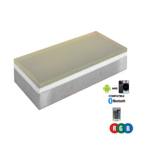 Bajo voltaje CRG31 en tierra RGB o WW LED ladrillo pavimentadora luz rectángulo IP67 impermeable