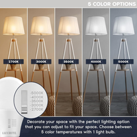 E26 A19 11W 120V Line Voltage 5CCT 2700K/3000K/3500K/4000K/5000K Bulbs Package Dimmable CRI90 Energy Saving High Voltage Medium Base Light Bulb