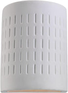 SCH09 White Ceramic Outdoor Wall Sconce Light LED E26 Socket Line Voltage 120V IP65 Waterproof