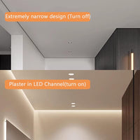 AC18 Suspended Ceiling Z-Type Aluminum Channel with 3.3FT/1M For Max Inner 13.8mm Width LED Strip Lights Pack of 6/10