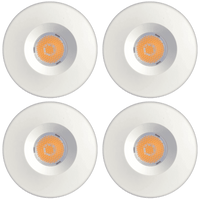 CB15 4x/8x/12x Package Round Recessed Cast Aluminum Cabinet Light Energy Saving Dimmable LED Downlighting 3000K