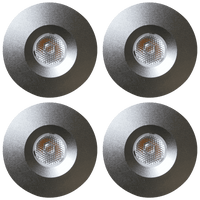 CB15 4x/8x/12x Package Round Recessed Cast Aluminum Cabinet Light Energy Saving Dimmable LED Downlighting 3000K