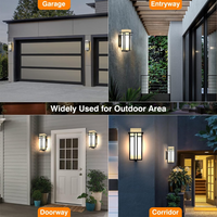 CPLA06 Outdoor Aluminum Wall Mounted Lantern Pendant Light for Garage Porch Patio E26 Socket Line Voltage 120V AC IP65 Waterproof