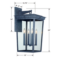 Belmont 4 Light Outdoor Sconce 14