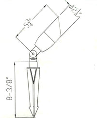 KL103 Proyector de bala moderno de bajo voltaje Iluminación exterior de aluminio