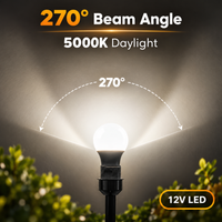 E26 6W 12V-24V 3000K/5000K 600LM AC/DC LED Shatterproof Bulbs 6-Pack Non-Dimmable Energy Saving Low Voltage Light Bulb