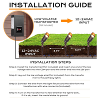 CDA02 4-Pack 9W 5CCT 2200K/2700K/3000K/4000K/5000K Selectable Integrated LED Bronze Aluminum Outdoor Spotlight Directional 12V AC/DC Low Voltage Landscape Lighting Package