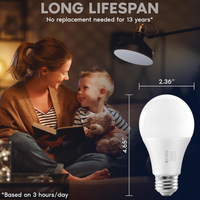 E26 A19 11W 120V Line Voltage 5CCT 2700K/3000K/3500K/4000K/5000K Bulbs Package Dimmable CRI90 Energy Saving High Voltage Medium Base Light Bulb