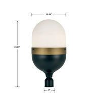 Brian Patrick Flynn Capsule 3 Light Outdoor Post Light 12.25