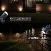 CDA01 2 and 4 Pack 2W 200LM MR11 2700K LED Outdoor Mini Spotlight Directional Narrow Beam Angle Low Voltage Landscape Lighting