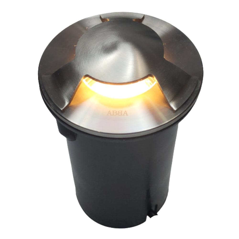 Directional Led Tri Color UNS05 Stainless Steel Tri Directional Three Slit In-Ground 12V Low Vol