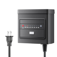 TSPA 60/120/200/300W AC 12V Outputs, Low Voltage Outdoor Plastic Transformer with Photocell and Countdown Timer