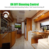 5V to 24V 6A Low Voltage LED Dimmer Switch - Rotary Knob PWM Dimming for Strip & Landscape Lights