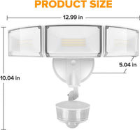 MLW2 Impermeable 20W LED Luces de inundación de seguridad para exteriores con sensor de movimiento