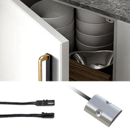 Interruptor de sensor infrarrojo operado por puerta ID02 Control automático LED - Silver / Single-door