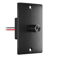 12/24 Volt LED Low Voltage Dimmer Switch 15A (12V) and 7.5A (24V) 180W MAX, Push On Off, Rotary Knob Dimming - Black