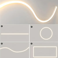 SC01 Black Silicone LED Channel with Flange Recessed Flexible Tube Cover 33ft/10M Roll
