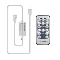 Line Voltage 110V Lights Dimmer Controller for LED Rope Light Wireless Dimmer RF Remote and Controller with Memory Function