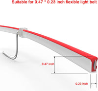 SLN 8 Pack Solderless Strip to Wire Connectors for Single Color LED 12V DC Strip Light Neon