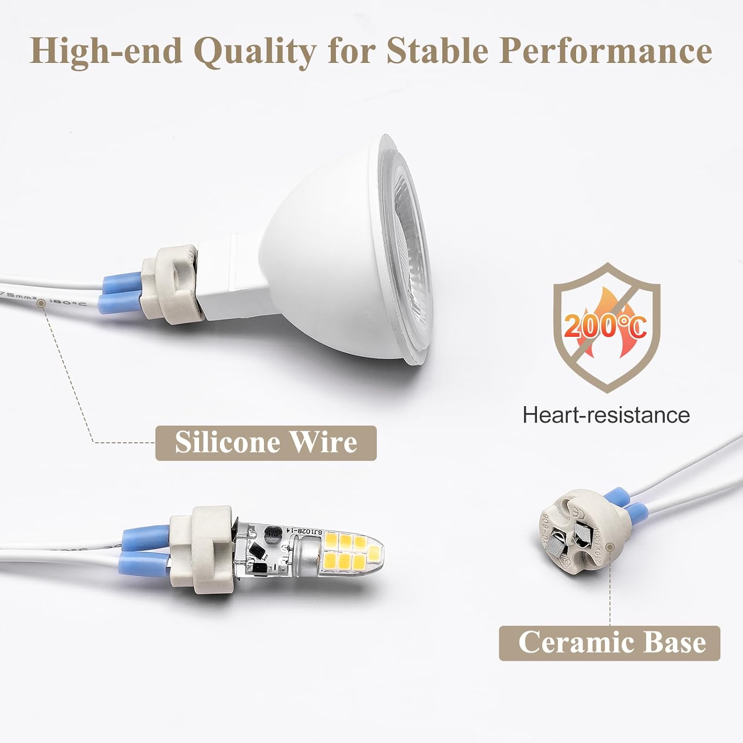 Socket Adapter Mr16 Ceramic Socket Adapter for G4, G6.35, MR11, MR16 Bulbs Package – 12V-2