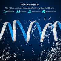 SLD18 Dotless Linear LED RGBW Color Changing 2.26W/ft COB Strip Lights IP30/IP66  Low Voltage 12mm DC12-24V Tape Light with Power Adapter Kit Available
