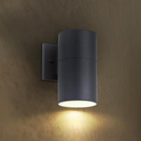 SCSH03 120V Line Voltage LED Aluminum Cylinder Up Down Light Mono Directional Sconce Lighting Medium Base Sockets