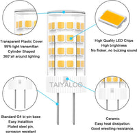 6x/10x G4 5W Bi Pin 3000K/4000K/5000K LED Capsule 12V Bulb Energy Efficient Light IP65 Waterproof