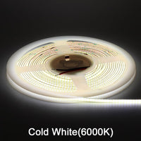 SLD20 Dotless 3mm Super Slim Edgeless Single Color Linear LED Strip Lights Low Voltage FCOB DC 12V Tape Light